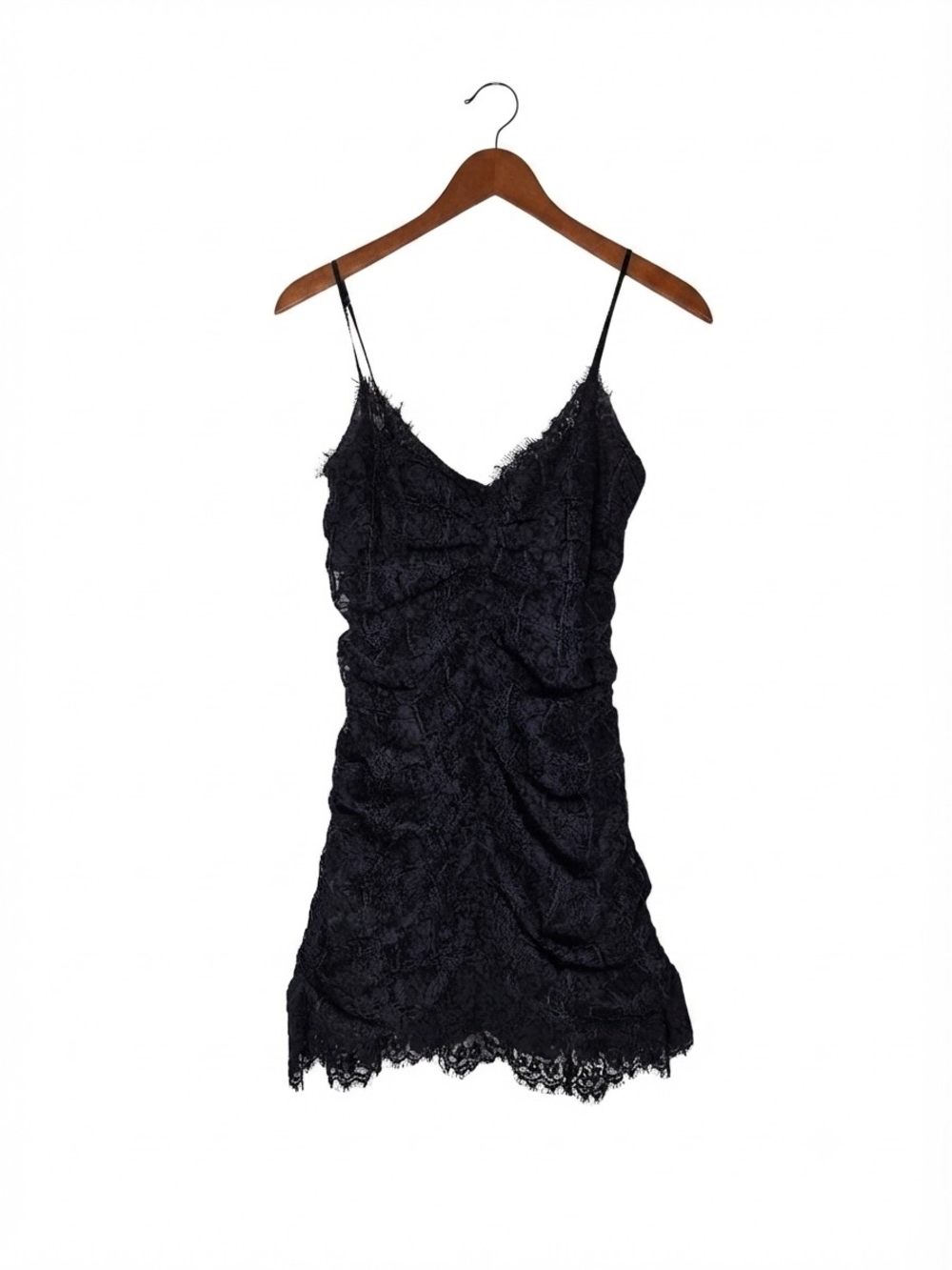 For Love & Lemons Black Lace Slip Mini Dress Size L